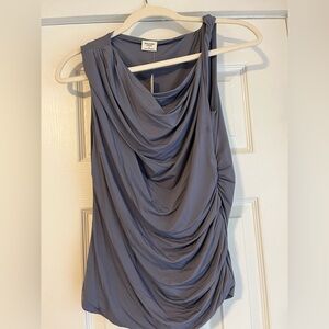 Abercrombie & Fitch Blueish Gray Draped Top